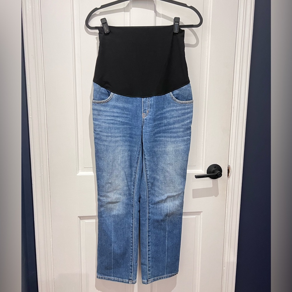 HATCH Maternity Over the Bump Straight Jean, Indigo, Size 26